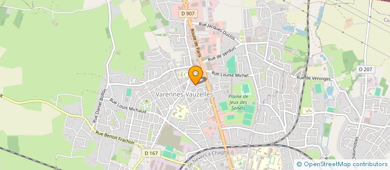 localisation de l'entreprise MONSIEUR DENIS BLIN  VARENNES-VAUZELLES