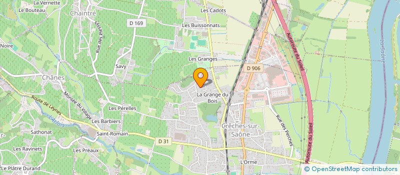 localisation de l'entreprise MONSIEUR DENIS BODERGAT  CRECHES-SUR-SAONE