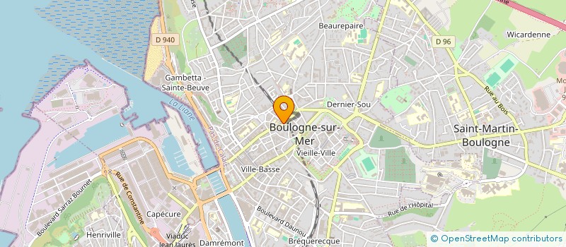 localisation de l'entreprise MONSIEUR DENIS BODIN à BOULOGNE-SUR-MER