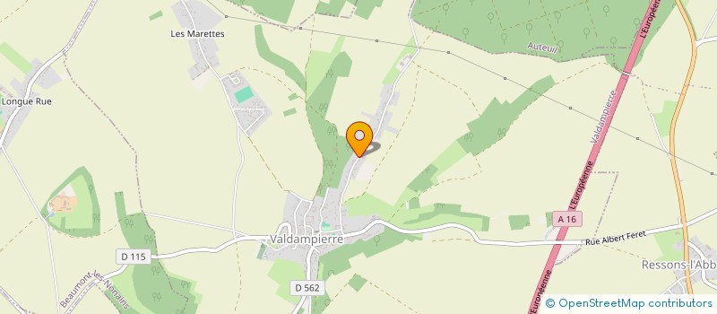 localisation de l'entreprise MONSIEUR DENIS BOIDARD  VALDAMPIERRE