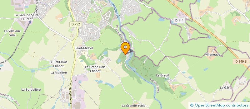 localisation de l'entreprise MONSIEUR DENIS BOISSEAU à SAINT-LAURENT-SUR-SEVRE