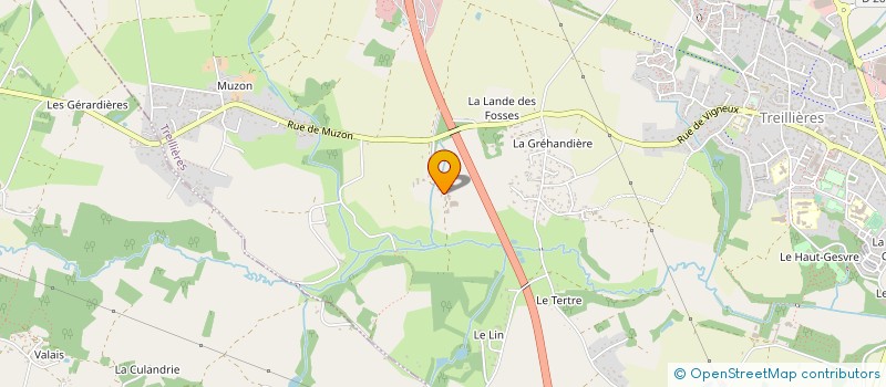 localisation de l'entreprise MONSIEUR DENIS BOISSINOT  TREILLIERES