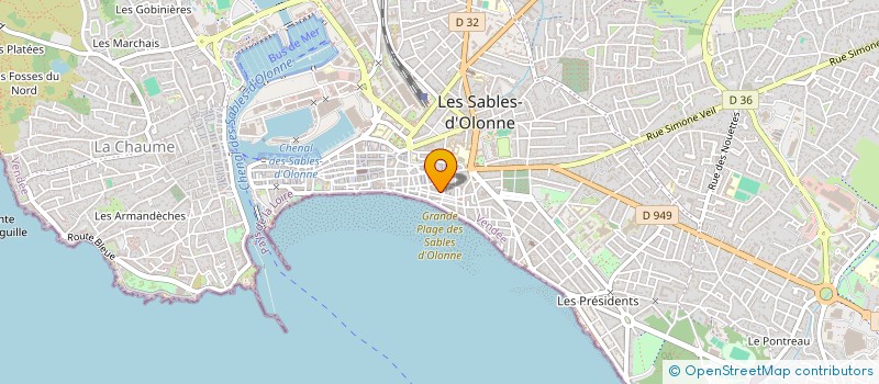 localisation de l'entreprise MONSIEUR DENIS BOIZARD à LES SABLES D'OLONNE