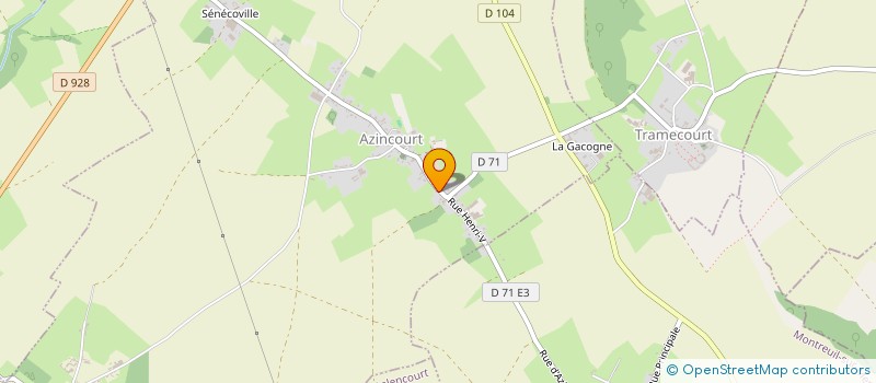 localisation de l'entreprise MONSIEUR DENIS BOLLINI  AZINCOURT