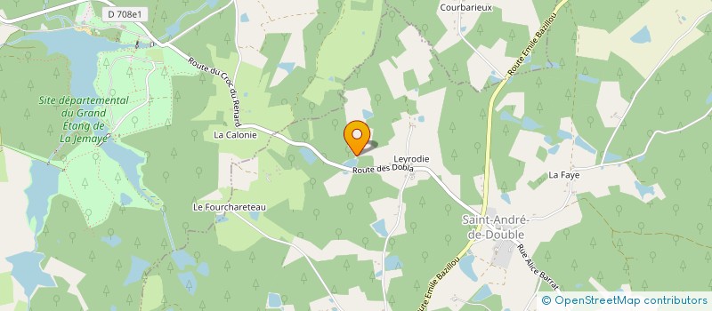 localisation de l'entreprise MONSIEUR DENIS BONNELIE  ST-VINCENT-DE-CONNEZAC