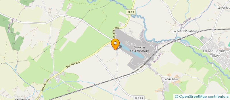 localisation de l'entreprise MONSIEUR DENIS BONNIN  LA MEILLERAIE-TILLAY