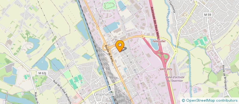 localisation de l'entreprise MONSIEUR DENIS BONUTTI  LESPINASSE