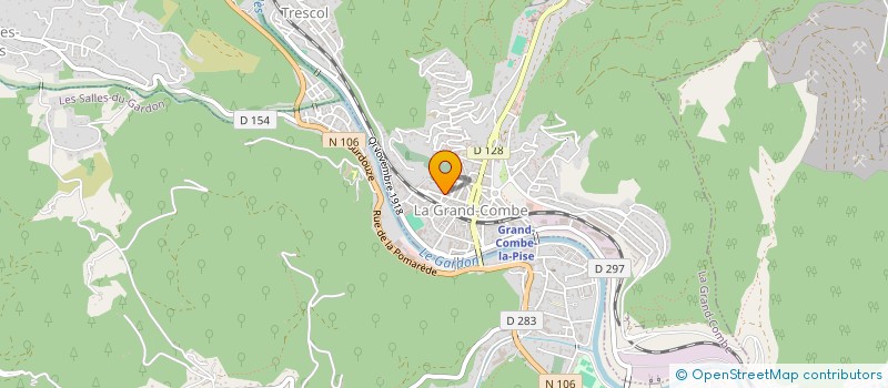 localisation de l'entreprise MONSIEUR DENIS BORD  LA GRAND-COMBE