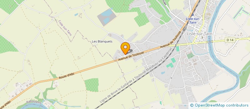 localisation de l'entreprise MONSIEUR DENIS BORDEAUX à LISLE-SUR-TARN