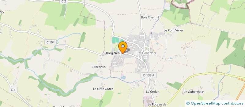 localisation de l'entreprise MONSIEUR DENIS BOTERF  LE GUERNO