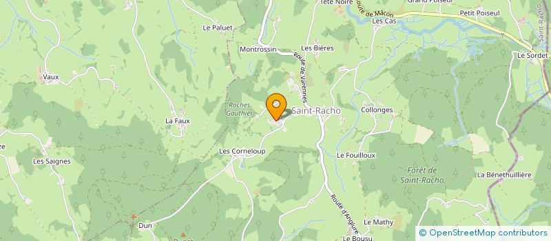 localisation de l'entreprise MONSIEUR DENIS BOUCAUD  SAINT-RACHO