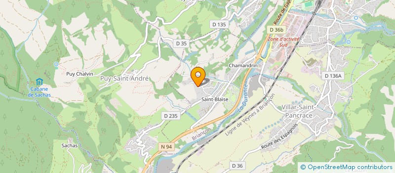 localisation de l'entreprise MONSIEUR DENIS BOUDOIN  BRIANCON