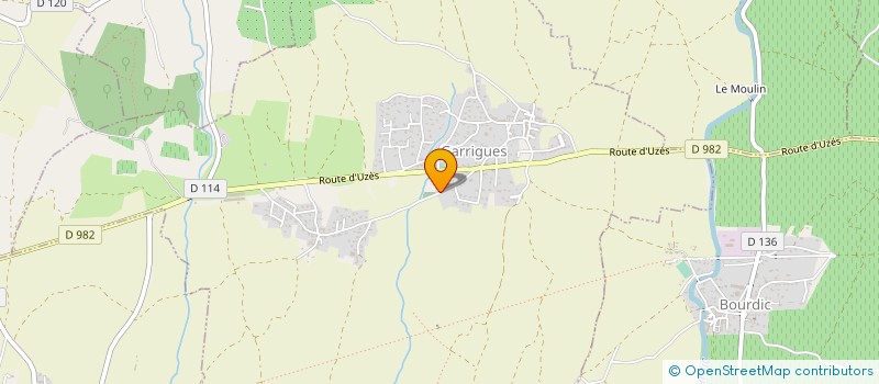 localisation de l'entreprise MONSIEUR DENIS BOUDON  GARRIGUES-SAINTE-EULALIE