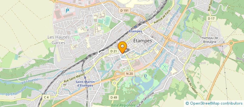 localisation de l'entreprise MONSIEUR DENIS BOUEDEC  ETAMPES