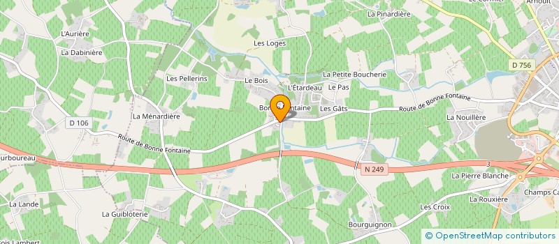 localisation de l'entreprise MONSIEUR DENIS BOULANGER  VALLET