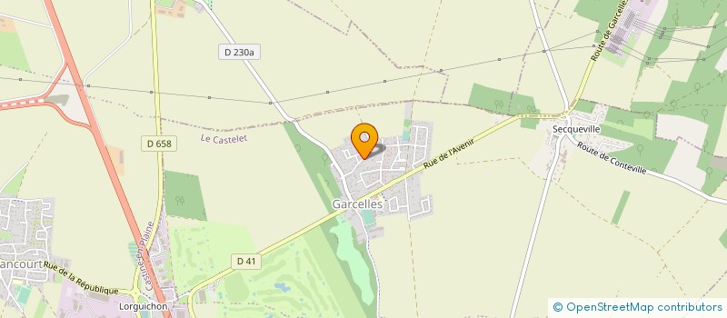 localisation de l'entreprise MONSIEUR DENIS BOULAY  LE CASTELET