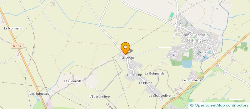 localisation de l'entreprise MONSIEUR DENIS BOURASSEAU  SAINT-GERMAIN-DE-PRINCAY