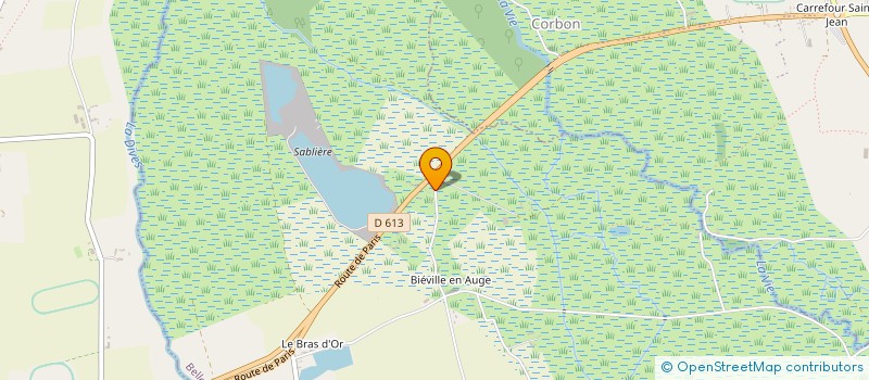 localisation de l'entreprise MONSIEUR DENIS BOURDON  BELLE VIE EN AUGE