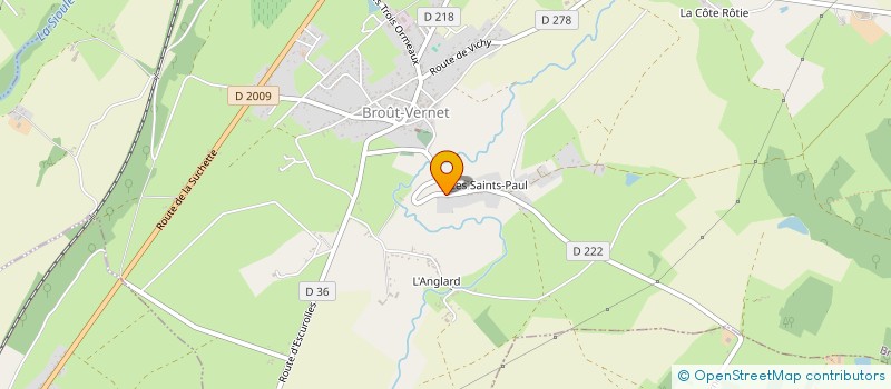 localisation de l'entreprise MONSIEUR DENIS BOURIN  BROUT-VERNET