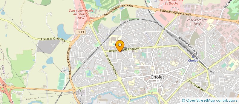 localisation de l'entreprise MONSIEUR DENIS BOURQUEROD à CHOLET