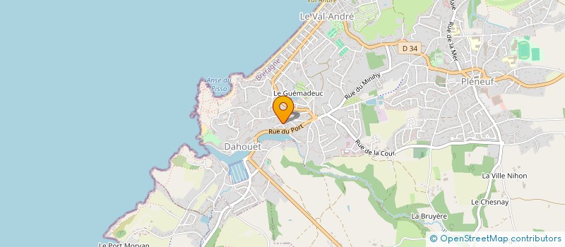 localisation de l'entreprise MONSIEUR DENIS BREARD  PLENEUF-VAL-ANDRE