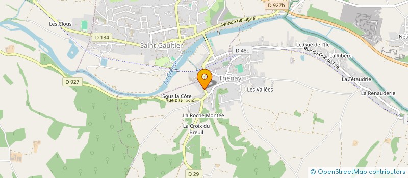 localisation de l'entreprise MONSIEUR DENIS BREHINIER à THENAY