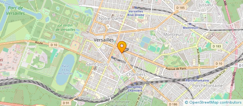 localisation de l'entreprise MONSIEUR DENIS BRETHENOUX à VERSAILLES
