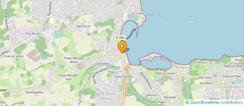 localisation de l'entreprise MONSIEUR DENIS BRUNEAU  PERROS-GUIREC