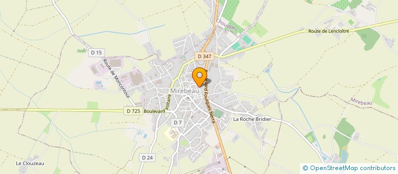 localisation de l'entreprise MONSIEUR DENIS BRUNET à MIREBEAU
