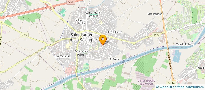 localisation de l'entreprise MONSIEUR DENIS BUISSART à SAINT-LAURENT-DE-LA-SALANQUE