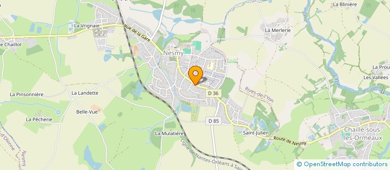 localisation de l'entreprise MONSIEUR DENIS BULTEAU  NESMY