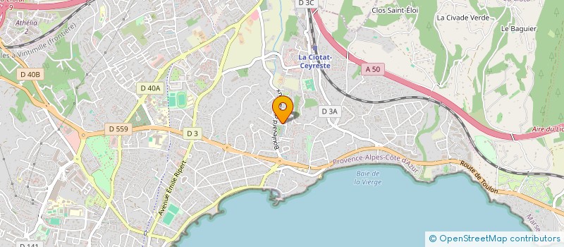 localisation de l'entreprise MONSIEUR DENIS BUNELIER  LA CIOTAT