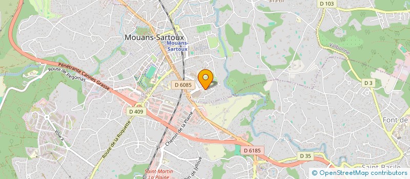 localisation de l'entreprise MONSIEUR DENIS BURGEVIN  MOUANS-SARTOUX