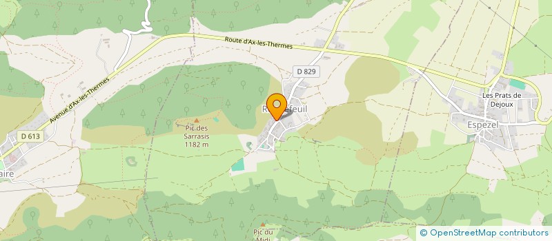 localisation de l'entreprise MONSIEUR DENIS BUXEDA  ROQUEFEUIL