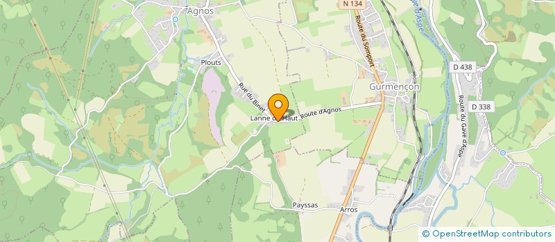 localisation de l'entreprise MONSIEUR DENIS CABANNE  AGNOS