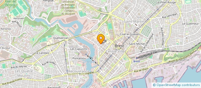 localisation de l'entreprise MONSIEUR DENIS CABON à BREST