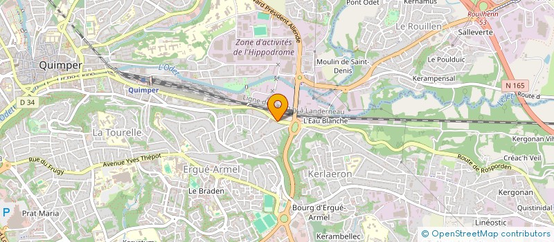 localisation de l'entreprise MONSIEUR DENIS CADEC à QUIMPER