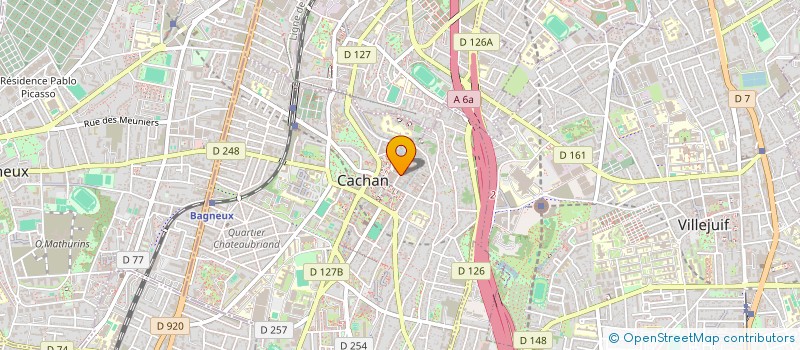 localisation de l'entreprise MONSIEUR DENIS CALANCEA  CACHAN