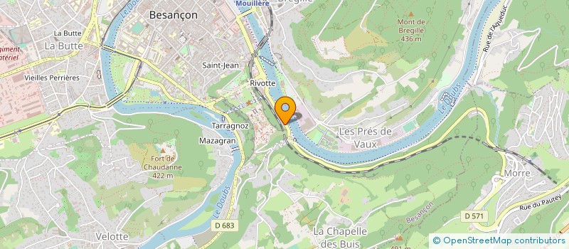 localisation de l'entreprise MONSIEUR DENIS CALDARAS  BESANCON