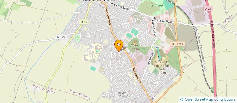 localisation de l'entreprise MONSIEUR DENIS CALESSE  NUX-LES-MINES