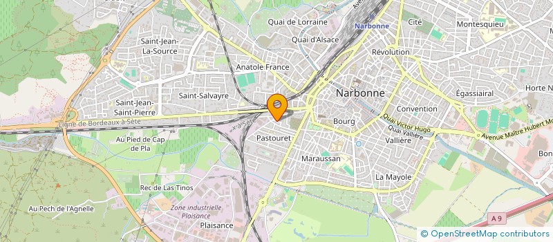 localisation de l'entreprise MONSIEUR DENIS CARAYON  NARBONNE