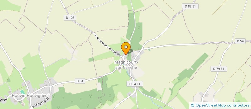 localisation de l'entreprise MONSIEUR DENIS CARBONNET  MAGNICOURT-SUR-CANCHE