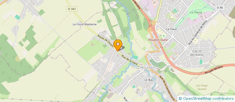 localisation de l'entreprise MONSIEUR DENIS CARETTE  HOUDAIN