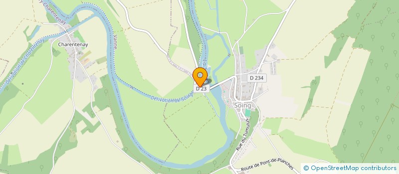 localisation de l'entreprise MONSIEUR DENIS CARLE  LA ROMAINE