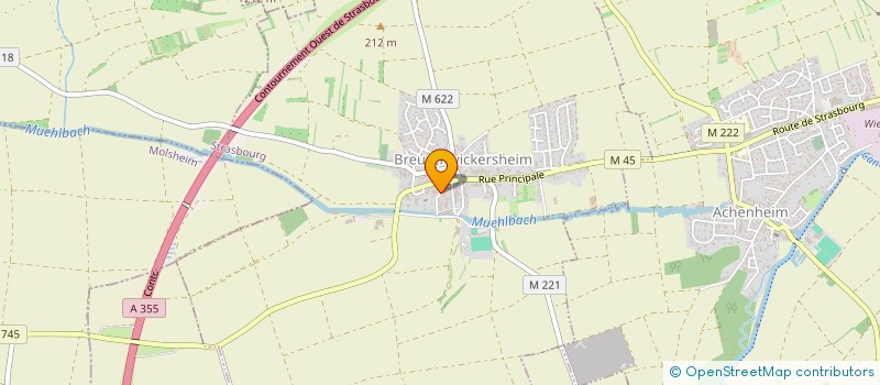 localisation de l'entreprise MONSIEUR DENIS CARMAN  BREUSCHWICKERSHEIM