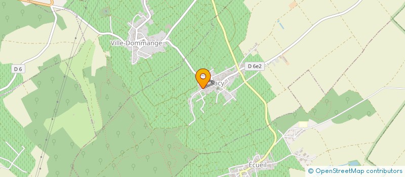 localisation de l'entreprise MONSIEUR DENIS CARON  ECUEIL