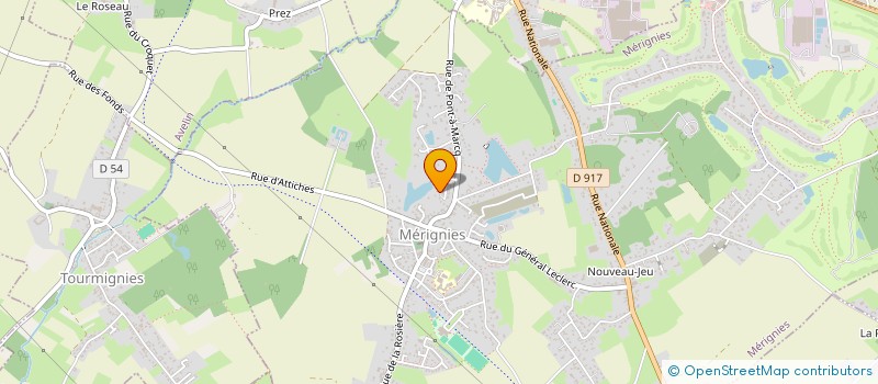 localisation de l'entreprise MONSIEUR DENIS CARON  MERIGNIES