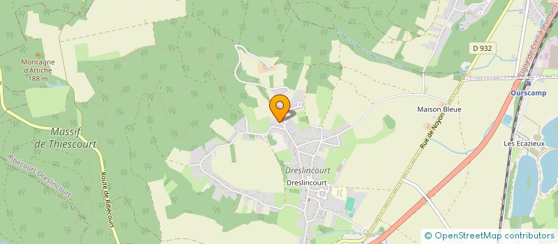 localisation de l'entreprise MONSIEUR DENIS CARVALHO  RIBECOURT-DRESLINCOURT