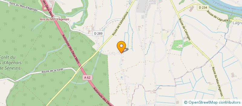 localisation de l'entreprise MONSIEUR DENIS CASTAGNET  LE MAS-D'AGENAIS