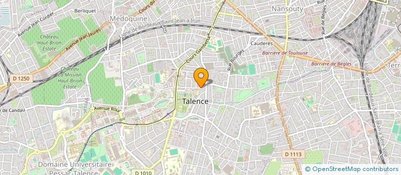 localisation de l'entreprise MONSIEUR DENIS CASTANET  TALENCE